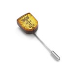 Pin szpilka do butonierki z bursztynem i czarnym dębem na zamówienie