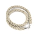 Sznur bawełniany 50cm srebrne zapięcie